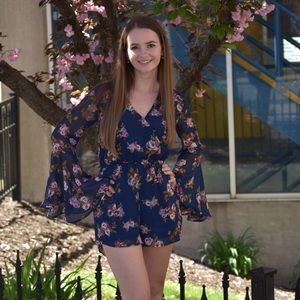 Francesca Floral Romper
